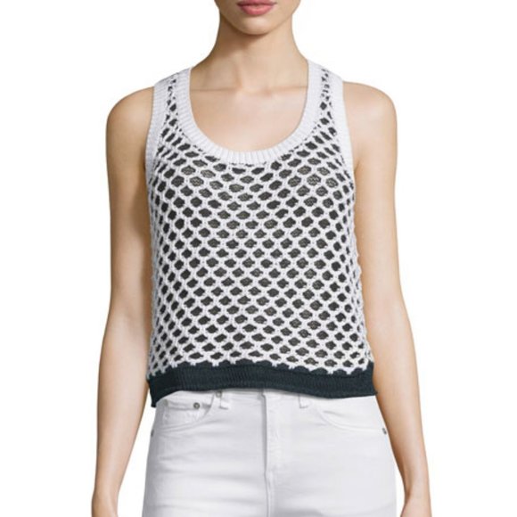 rag & bone/JEAN Taryn Crocheted Colorblock Tank - Picture 4 of 9